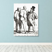 The Journal "Le Charivari" Canvas Afdruk (Insitu (Houten vloer))