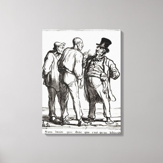 The Journal "Le Charivari" Canvas Afdruk (Voorkant)