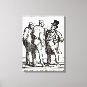 The Journal "Le Charivari" Canvas Afdruk