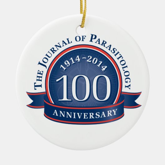 The Journal of Parasitology 100th Jubileum Keramisch Ornament (Voorkant)