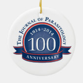 The Journal of Parasitology 100th Jubileum Keramisch Ornament (Achterkant)
