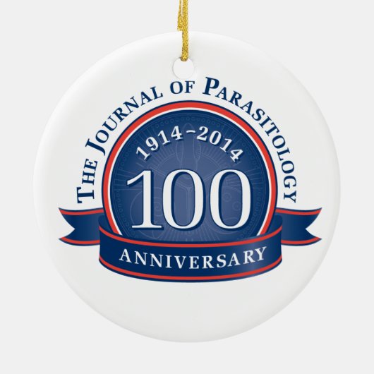 The Journal of Parasitology 100th Jubileum Keramisch Ornament (Achterkant)