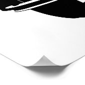 The journey is the goal Sunset - oldtimer 2CV Poster (Hoek)