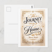 "The Journey Itself Is Home" Basho Briefkaart (Voorkant / Achterkant)