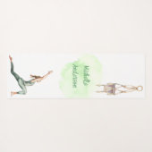 The Journey of Self Waterverf Yoga Mat (Achterkant (horizontaal))