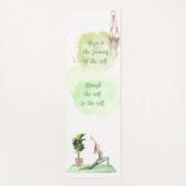 The Journey of Self Waterverf Yoga Mat (Voorkant)