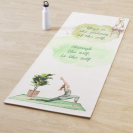 The Journey of Self Waterverf Yoga Mat