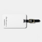 The Journey Tag – Personalized Custom Luggage Tag Bagagelabel (Voorkant horizontaal)