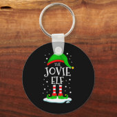 The Jovie Elf Christmas Family Matching Xmas Group Sleutelhanger (Voorkant)