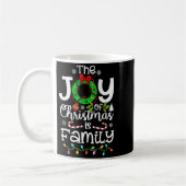 The Joy Christmas Is Family Matching Xmas Men Wome Koffiemok (Links)