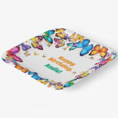 The Joy of Butterflies Birthday Party Papieren Bordje (Gebogen)