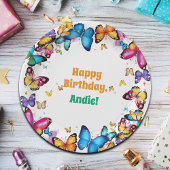 The Joy of Butterflies Birthday Party Papieren Bordje