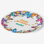 The Joy of Butterflies Birthday Party Papieren Bordje (Gekanteld)