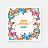 The Joy of Butterflies Birthday Party Servet (Voorkant)