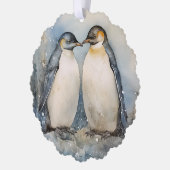 The Joy of Christmas Is Family Penguins Ornament Kaart (Links)