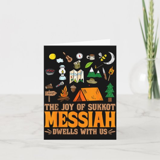 The Joy Of Sukkot Messiah Dwells With Us Jewish Ho Kaart (Voorkant)