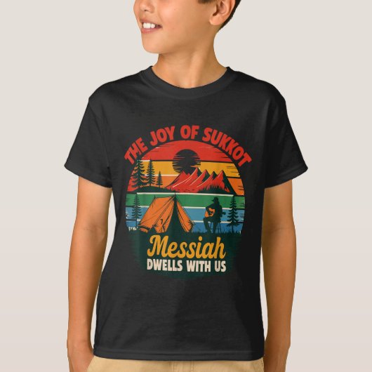 The Joy Of Sukkot Messiah Dwells With Us Jewish Ho T-shirt (Voorkant)