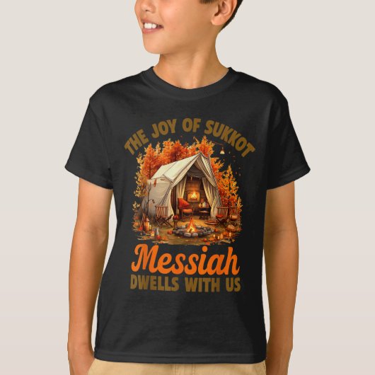 The Joy Of Sukkot Messiah Dwells With Us Jewish Ho T-shirt (Voorkant)