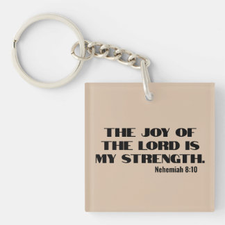 The joy of the Lord is my strength bible verse Sleutelhanger