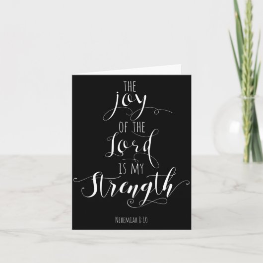 The Joy Of The Lord Is My Strength Christian Kaart (Voorkant)