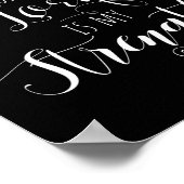 The Joy Of The Lord Is My Strength Christian  Poster (Hoek)