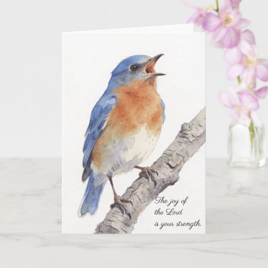 The Joy of the LORD is your strength Kaart (Orchidee)