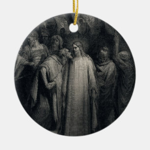 The Judas Kiss van Gustave Dore Keramisch Ornament