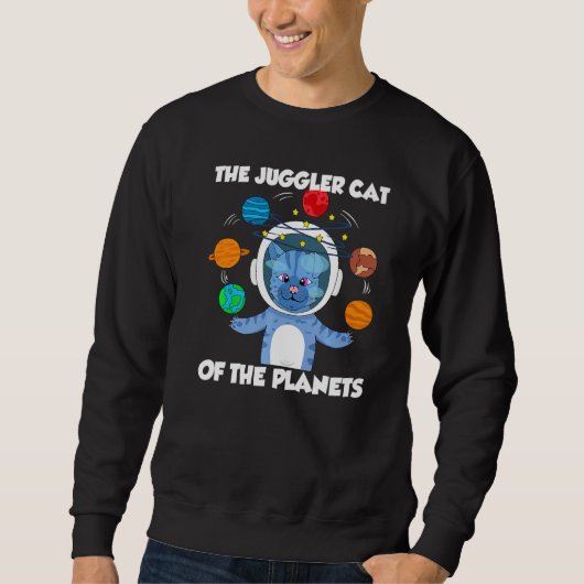The Juggler Cat Of The Planets Premium Trui (Voorkant)