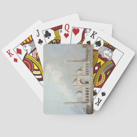 The Jummah Musjed, Delhi, plate XXIII from Orient Speelkaarten (Achterkant)