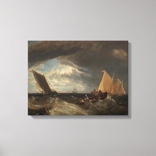 The Junction of the Thames and the Medway, 1807 Canvas Afdruk (Voorkant)