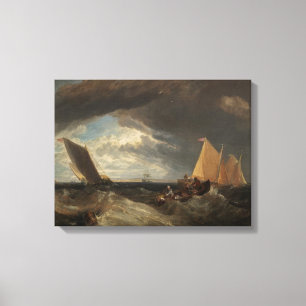 The Junction of the Thames and the Medway, 1807 Canvas Afdruk