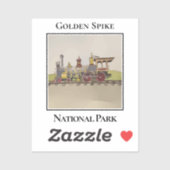 The Jupiter Locomotive at Promontory Sticker (Vel)