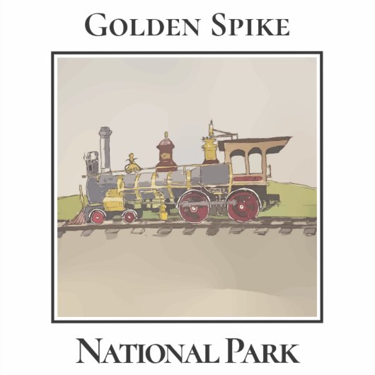 The Jupiter Locomotive at Promontory Sticker (Voorkant)