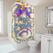 The Justice Tarot Card Bathroom Douchegordijn (In situ)