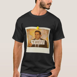 The Kantoor - Michael Scott Funny Thief Photo - Gr T-shirt