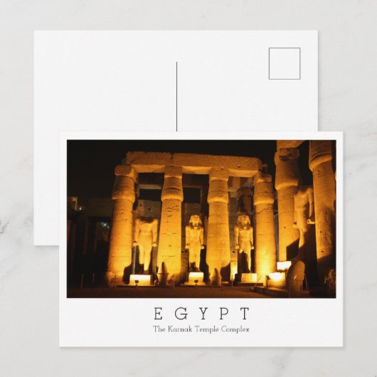 The Karnak Temple Complex, Egypte, Briefkaart (Voorkant / Achterkant)