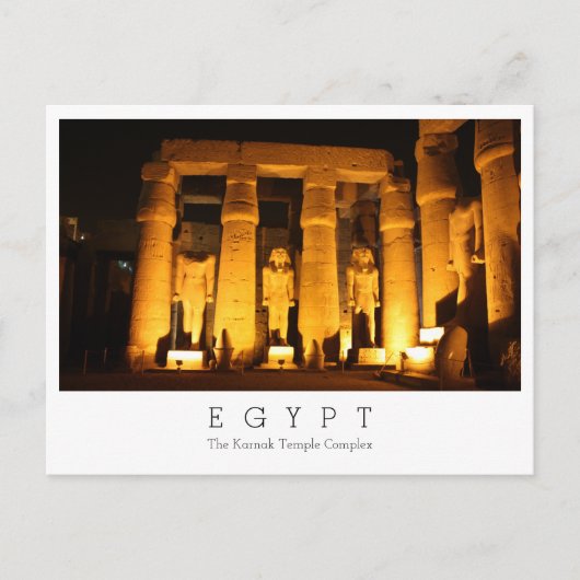 The Karnak Temple Complex, Egypte, Briefkaart (Voorkant)