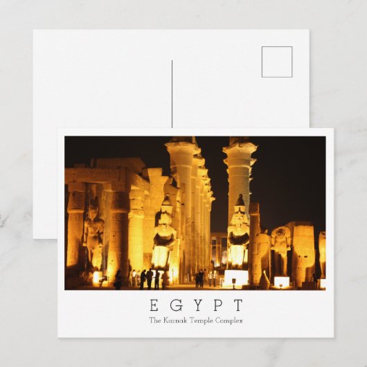 The Karnak Temple Complex, Egypte, Briefkaart (Voorkant / Achterkant)