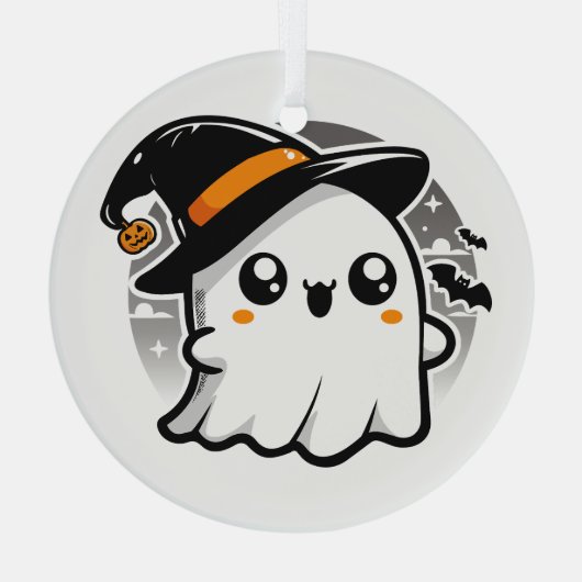 The Kawaii Phantom Glas Ornament (Achterkant)