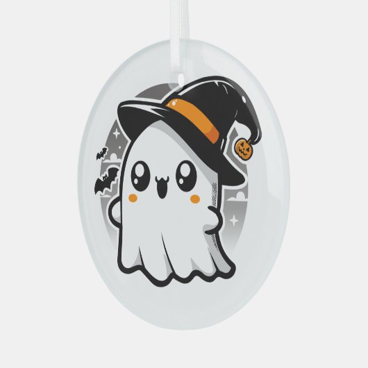 The Kawaii Phantom Glas Ornament (Voorkant links)