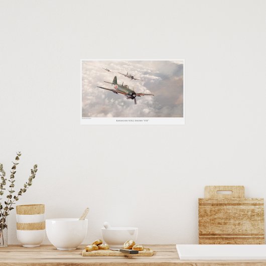 The Kawanishi N1K-J Shiden Poster (Keuken)