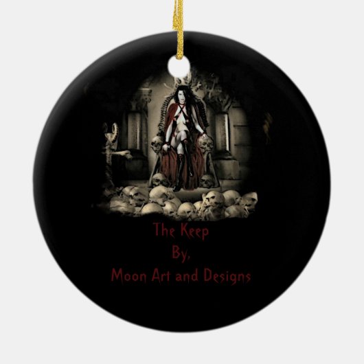 The Keep Vampire Ornaments Keramisch Ornament (Achterkant)