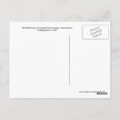 The Keith House at Graeme Park - 1989 Briefkaart (Achterkant)