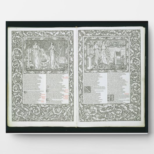 The 'Kelmscott Chaucer', gepubliceerd in 1896 door Fotoplaat (Voorkant)