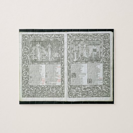 The 'Kelmscott Chaucer', gepubliceerd in 1896 door Legpuzzel (Horizontaal)