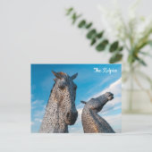 The Kelpies Feestdagenkaart (Staand voorkant)
