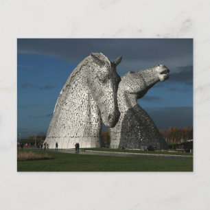 'The Kelpies' gefotografeerd door Mike Paget Briefkaart