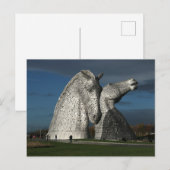 'The Kelpies' gefotografeerd door Mike Paget Briefkaart (Voorkant / Achterkant)