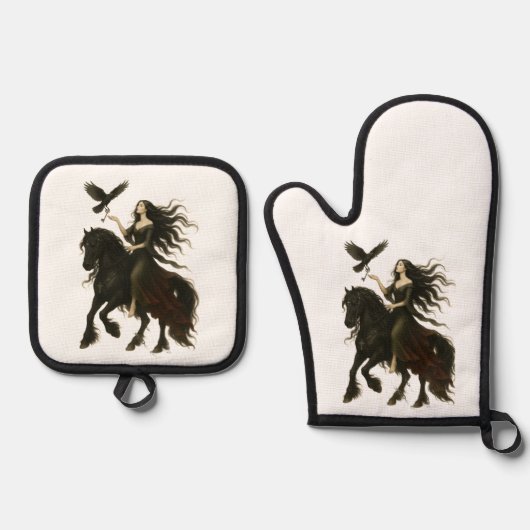 "The Key" Collection Throw Pillow Ovenwant & Pannenlap Set (Voorkant)