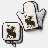 "The Key" Collection Throw Pillow Ovenwant & Pannenlap Set (Voorkant / Achterkant)